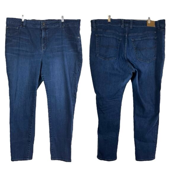 Lucky Brand Women’s Plus Jeans Emma Legging High Rise Dark Wash Stretch Size 22W - Picture 7 of 7